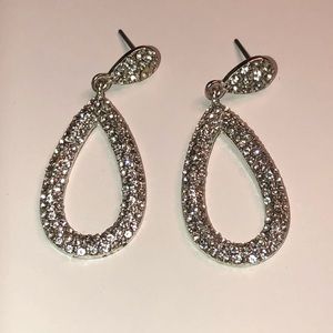 Faux diamond earrings
